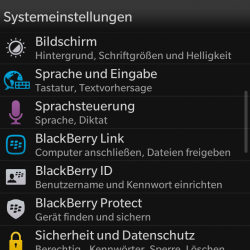 Screenshot Systemeinstellungen 2
