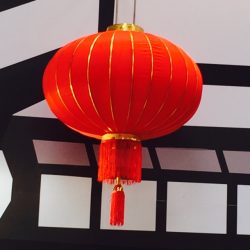 ChinaRoterLampionmitGold